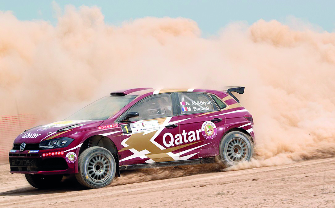 Qatar’s Nasser Saleh Al Attiyah in action in his Volkswagen Polo GTI R5 in this file photo.