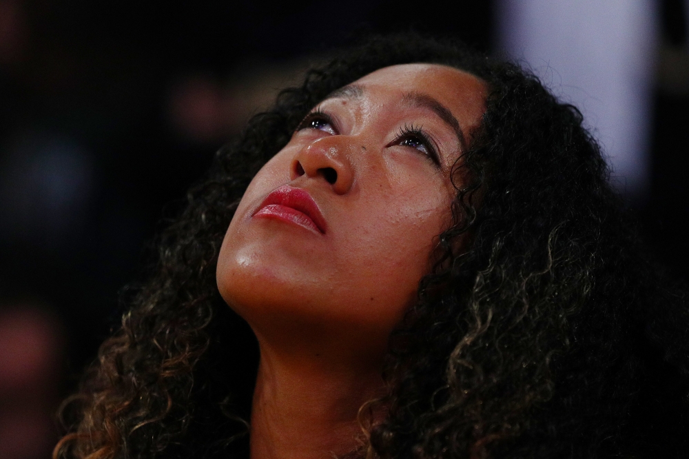 Naomi Osaka attends the game between the Golden State Warriors and the Los Angeles Lakers at Staples Center on April 04, 2019 in Los Angeles, California. 