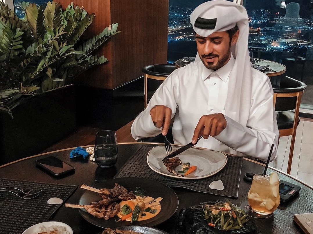 Qatari food blogger Khaled AlRayes