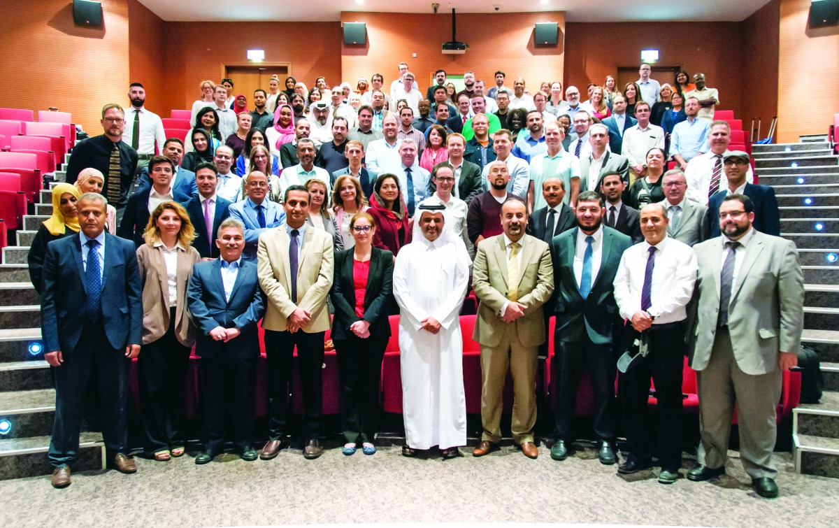 QU’s Foundation Programme Department of English faculty and staff pose for a group photo.