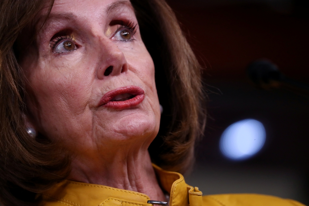 U.S. House Speaker Nancy Pelosi (D-CA) holds her weekly news conference on Capitol Hill in Washington, U.S. June 13, 2019. Reuters/Jonathan Ernst 
