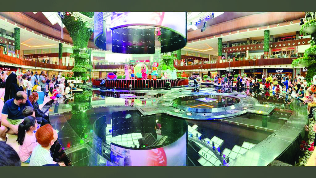 A view of the event organised by the Ministry of Municipality and Environment at Mall of Qatar yesterday to create awareness about the protection of environment.