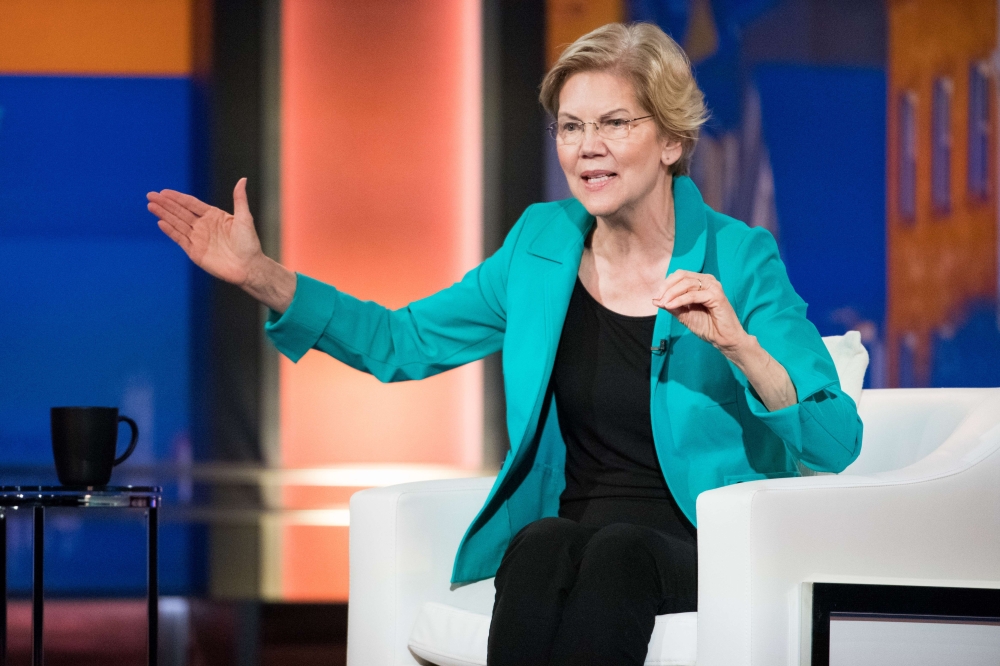 Elizabeth Warren (D-MA) participates in the Black Economic Alliance Forum at the Charleston Music Hall on June 15, 2019 in Charleston, South Carolina. Sean Rayford/Getty Images/AFP
