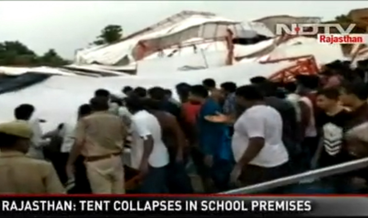 A screen grab from Indian news channel NDTV.