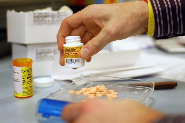 A Pharmacist fills a Suboxone prescription at Boston Healthcare for the Homeless Program in Boston, Massachusetts, January 14, 2013. Reuters/Brian Snyder