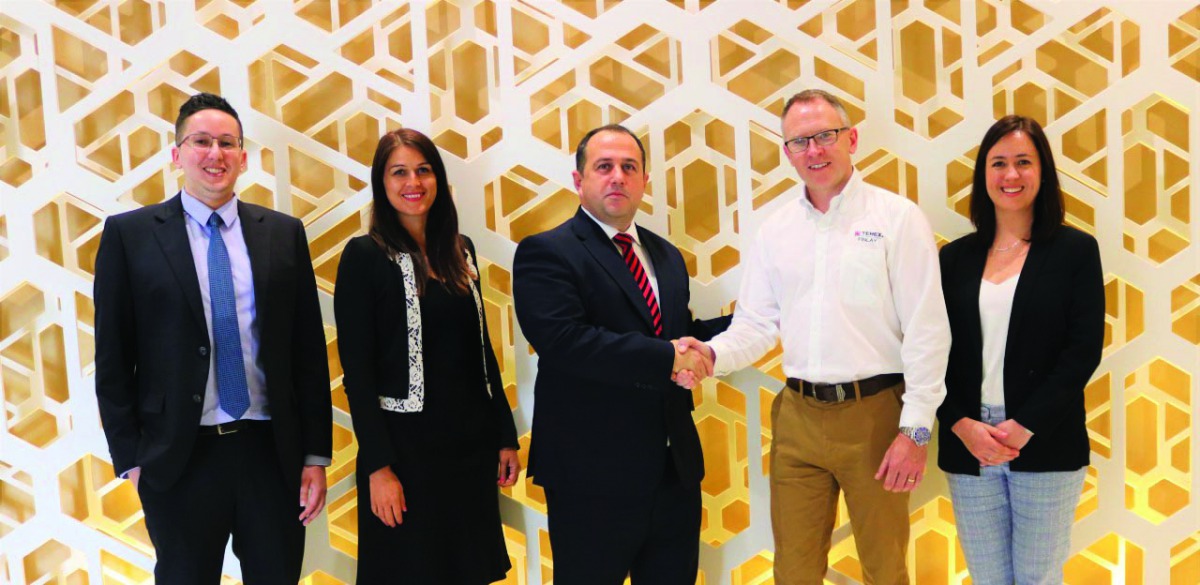 Jaidah Equipment and Terex Finlay officials during the event.