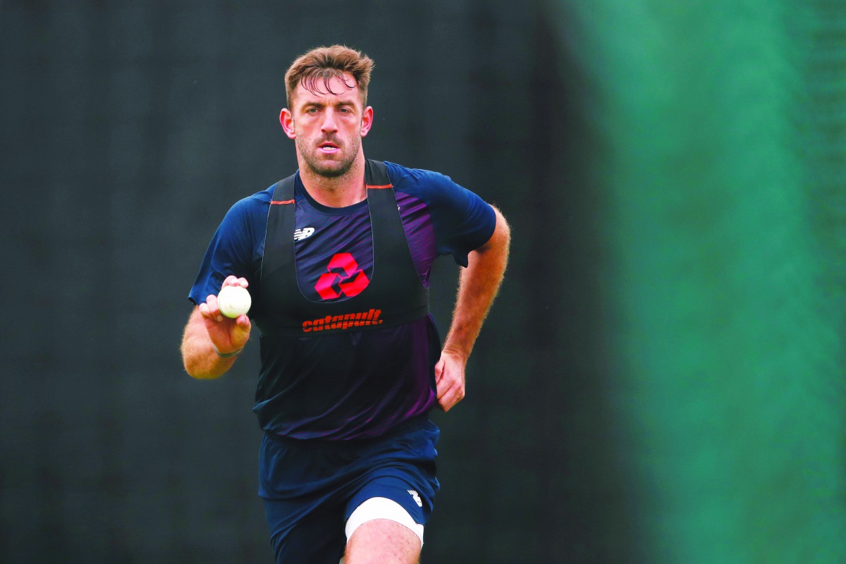 England's Liam Plunkett during nets. (Action Images via Reuters/Andrew Boyers) 
