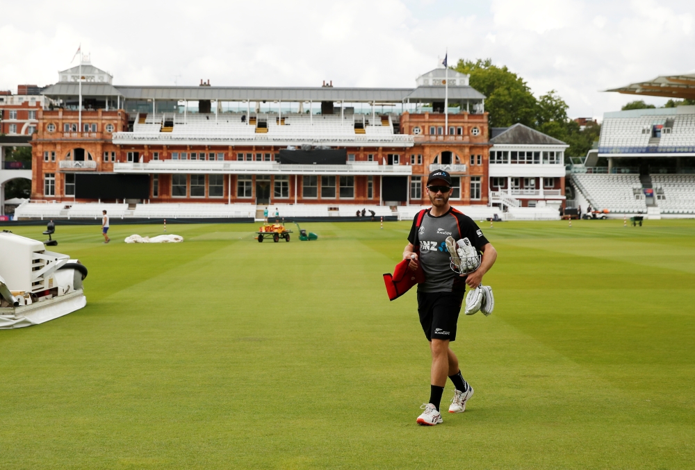 New Zealand's Kane Williamson during nets. Action Images via Reuters/Andrew Boyers
 





