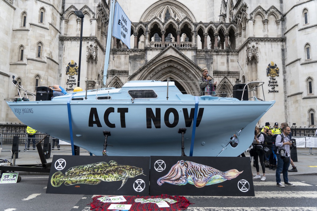 Demonstrators from the 