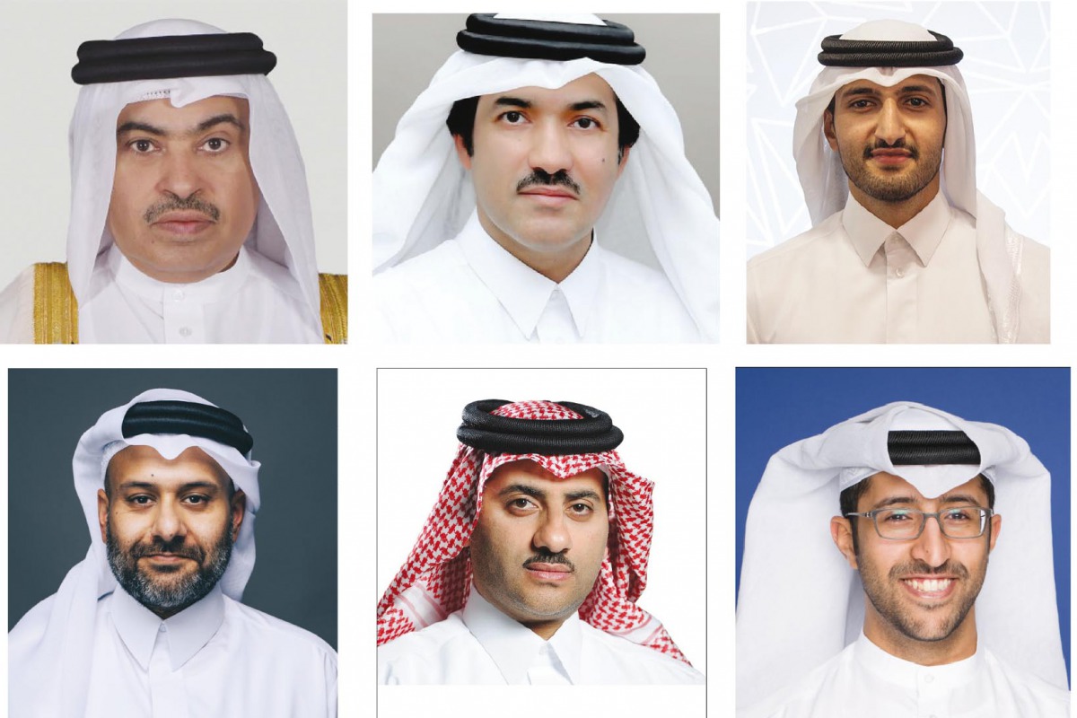 Clockwise from top left: H E Ali bin Ahmed Al Kuwari, Minister of Commerce and Industry; H E Ahmad bin Mohammed Al Sayed, Minister of State, and Chairman, QFZA; Sheikh Ali Alwaleed Al Thani , CEO, Investment Promotion Agency; Saleh Majid Al Khulaifi, Acti