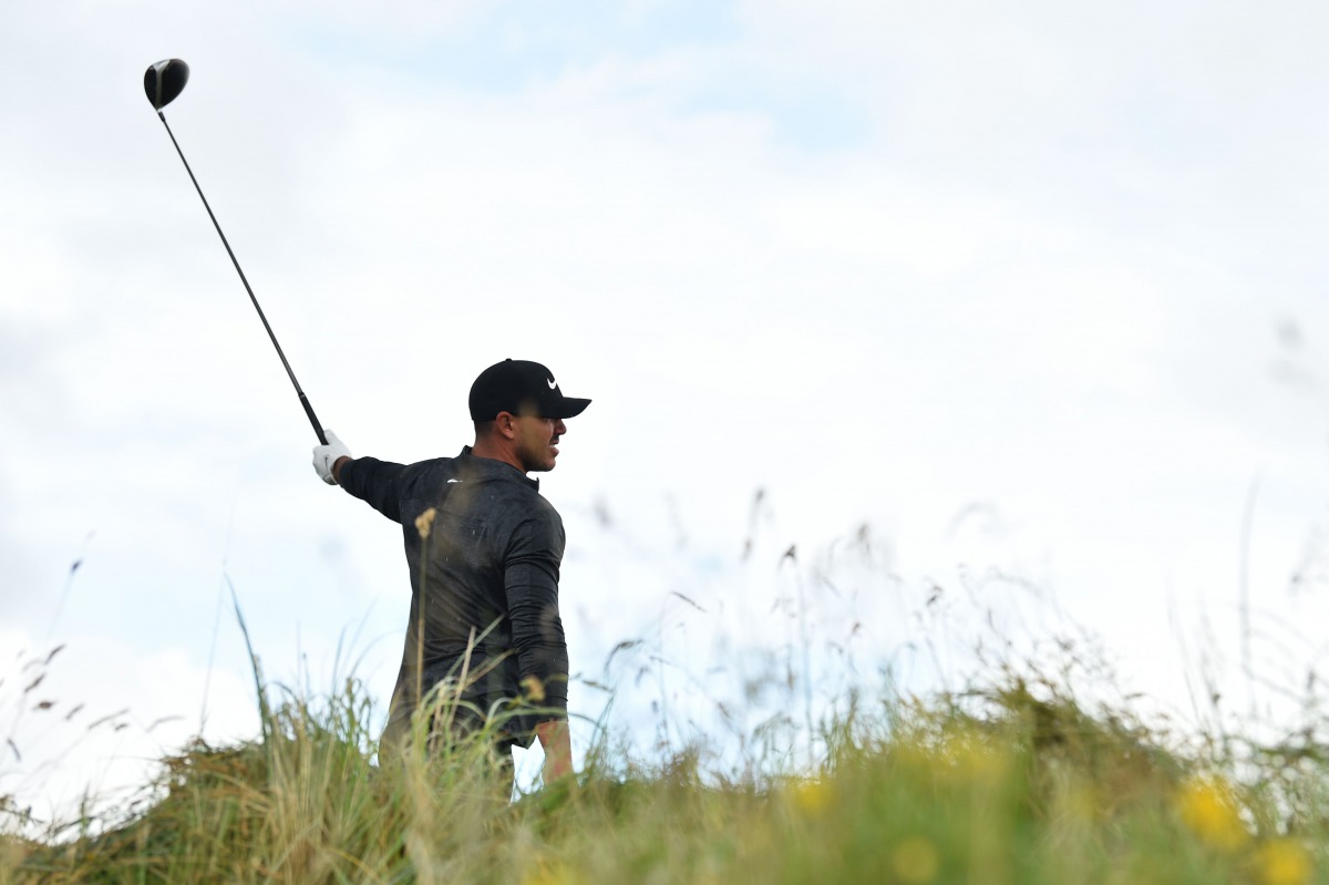 US golfer Brooks Koepka tees off from the 17th hole during the first round of the British Open golf Championships at Royal Portrush golf club in Northern Ireland on July 18, 2019. AFP / Glyn Kirk