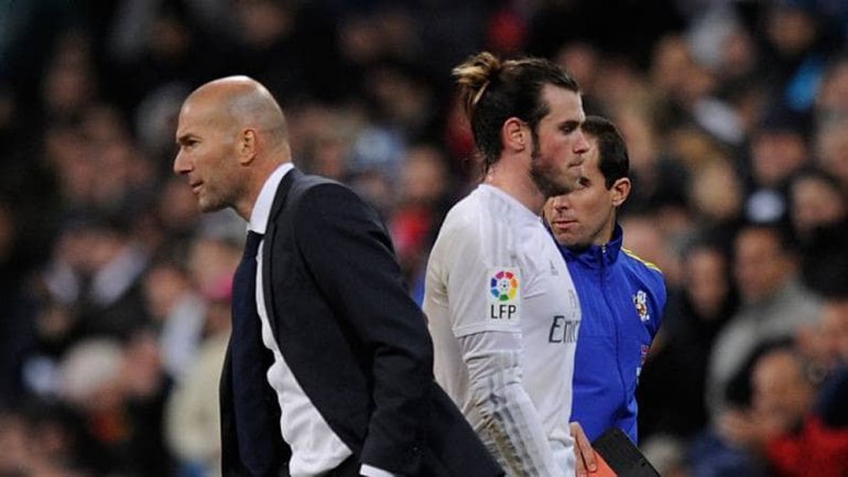 Zinedine Zidane and Gareth Bale (file picture)