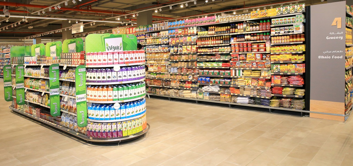 The various sections of the newly-opened store of Lulu Hypermarket, the leading retailer in Qatar, in Al Hilal, yesterday. 
