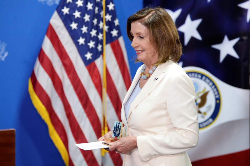 FILE PHOTO: US Speaker of the House Nancy Pelosi is pictured during a news conference in San Salvador, El Salvador, August 9, 2019. (REUTERS/Jessica Orellana/File Photo)