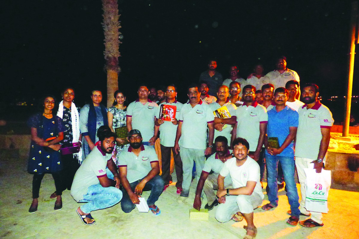 Qatar Tec Company staff and their families during the celebrations.