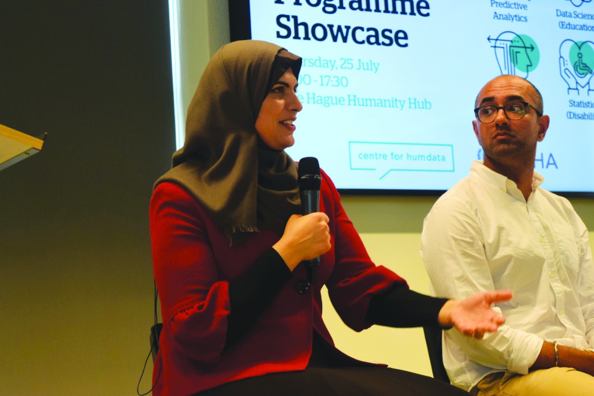 HBKU’s CSE student Ghadeer Abuoda who recently completed a prestigious fellowship at the Centre for Humanitarian Data in the Hague, The Netherlands.