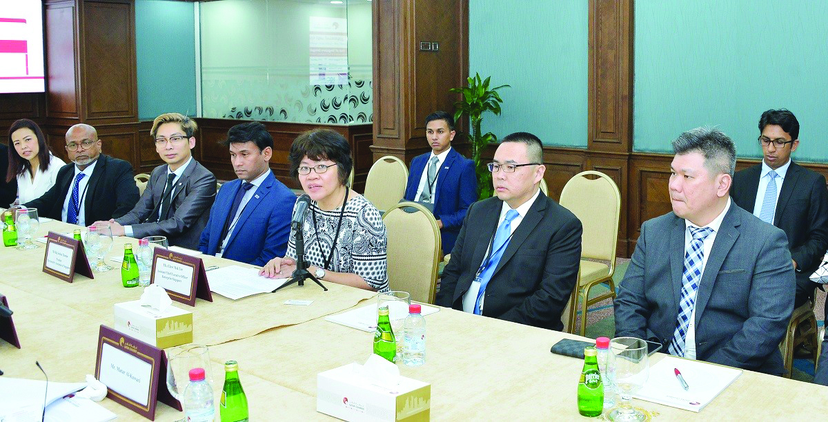 The Singapore delegation during the event.