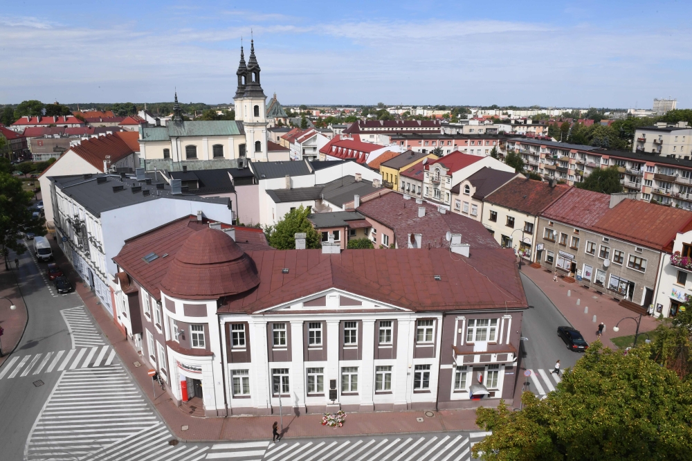 General view of Wielun, Poland on August 20, 2019.  / AFP / Janek SKARZYNSKI 