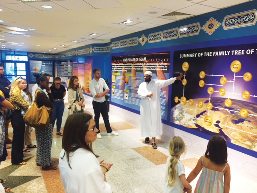 Compass teaching team during their visit to Sheikh Abdulla Bin Zaid Mahmoud Islamic Cultural Center.
