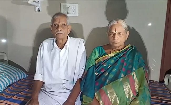 Mangayamma was childless after 54 years of marriage. She along with her husband Y. Raja Rao had approached the IVF experts at the nursing home late last year (Photo courtesy: NDTV)