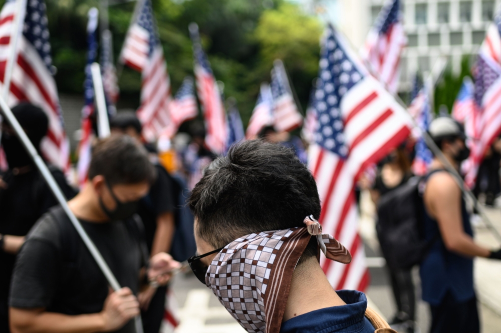 This picture taken on September 8, 2019 shows recent Hong Kong protester 
