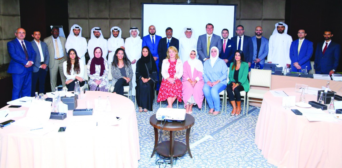 The participants and the officials during the Investor Relations (IR) training program, yesterday.