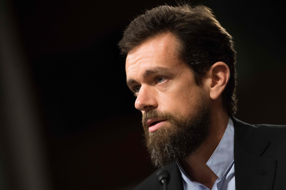 Twitter CEO Jack Dorsey testifies before the Senate Intelligence Committee on Capitol Hill in Washington, on September 5, 2018. AFP / Jim watson
 