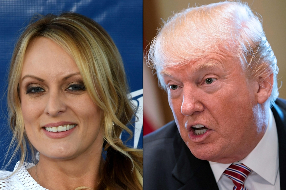 Adult film actress Stormy Daniels and US President Donald Trump. (AFP / Getty Images North America / Ethan Miller & Mandel Ngan) 