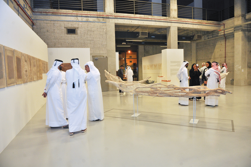 The “See the Unseen” exhibition by Qatari Artist Faraj Daham opened at the Fire Station, yesterday. Pic: Baher Amin / tHE pENINSULA
