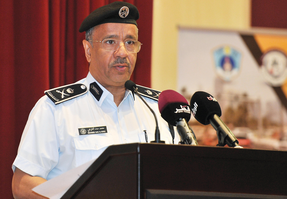 The Director-General of the General Directorate of Traffic, Major General Mohammed Saad Al Kharji. Baher Amin/The Peninsula