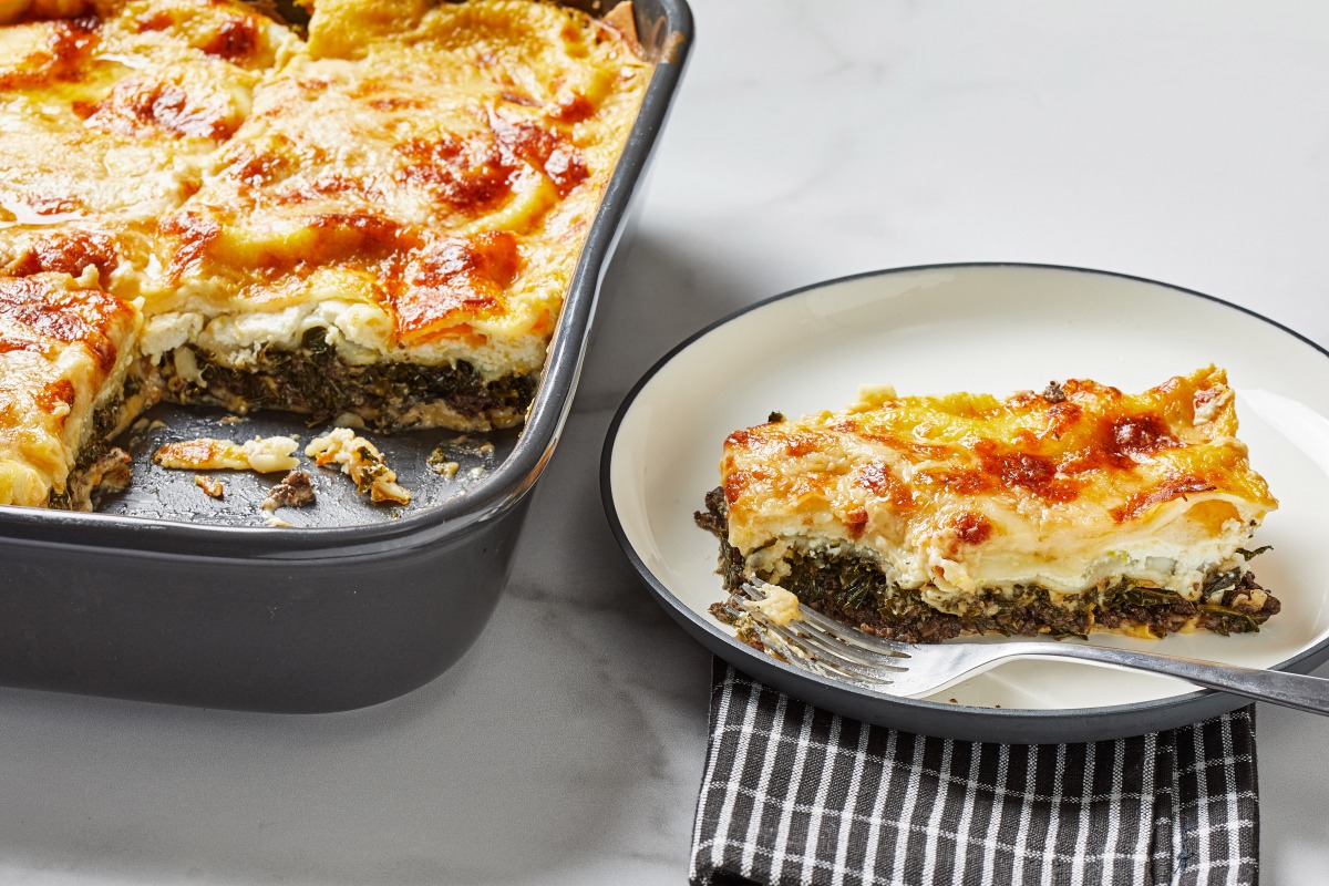  Kale and Mushroom Lasagna. Photo by Tom McCorkle for The Washington Post. 