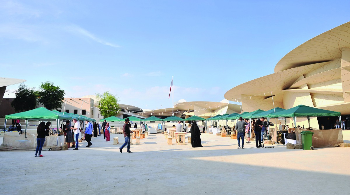The Baraha Souq which launched yesterday at the National Museum of Qatar’s Baraha Courtyard. Pic: Baher Amin/The Peninsula
