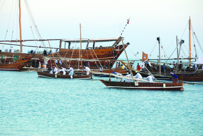 A file photo of one of the competitions from last year’s Katara Traditional Dhow Festival.