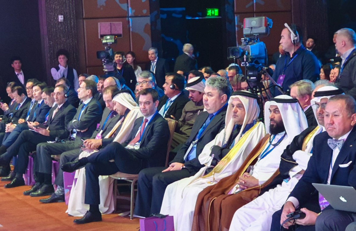 Qatari delegation members and other dignitaries attending ‘Almaty Investment Forum 2019,’ in Kazakhstan.