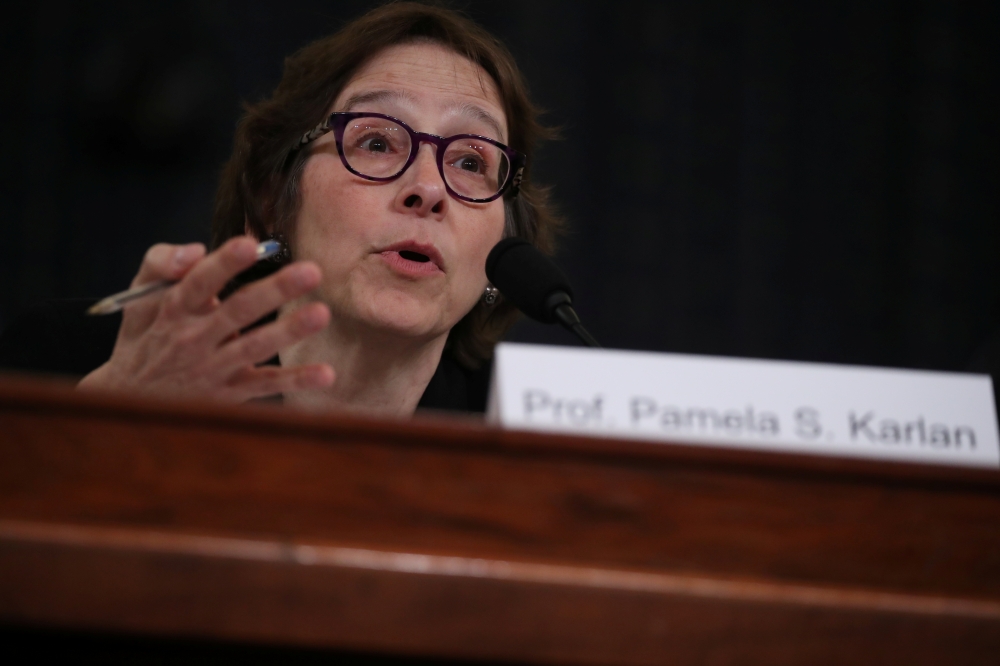 Pamela Karlan, professor of Public Interest Law and co-director of the Supreme Court Litigation Clinic at Stanford Law School, testifies during a House Judiciary Committee hearing on the impeachment inquiry into U.S. President Donald Trump on Capitol Hill