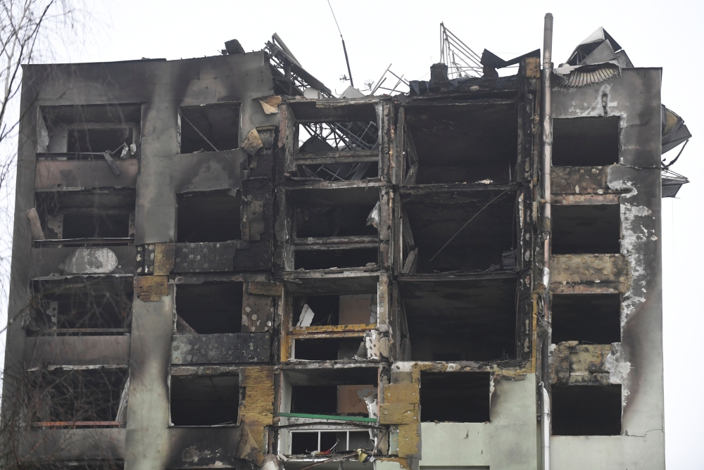 An apartment building, damaged by a gas explosion, is seen in Presov, Slovakia, December 7, 2019. Reuters/Stringer 