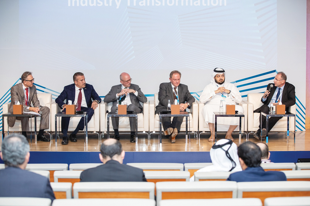 Panellists during the IC-SEWEN’19 at the Qatar National Convention Center. 