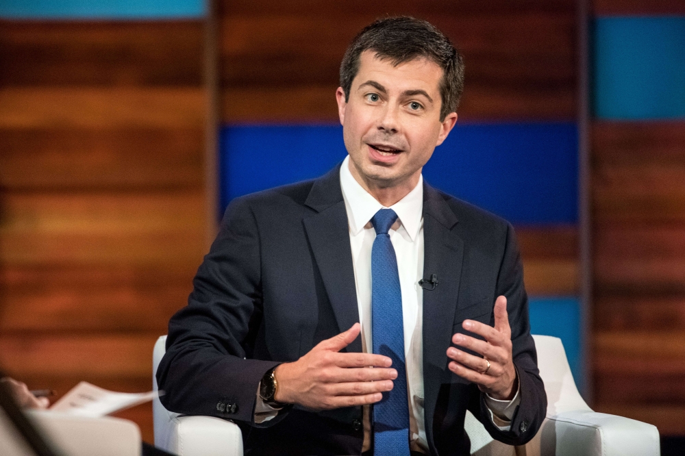 Pete Buttigieg participates in the Black Economic Alliance Forum at the Charleston Music Hall on June 15, 2019 in Charleston, South Carolina. Sean Rayford / Getty Images / AFP