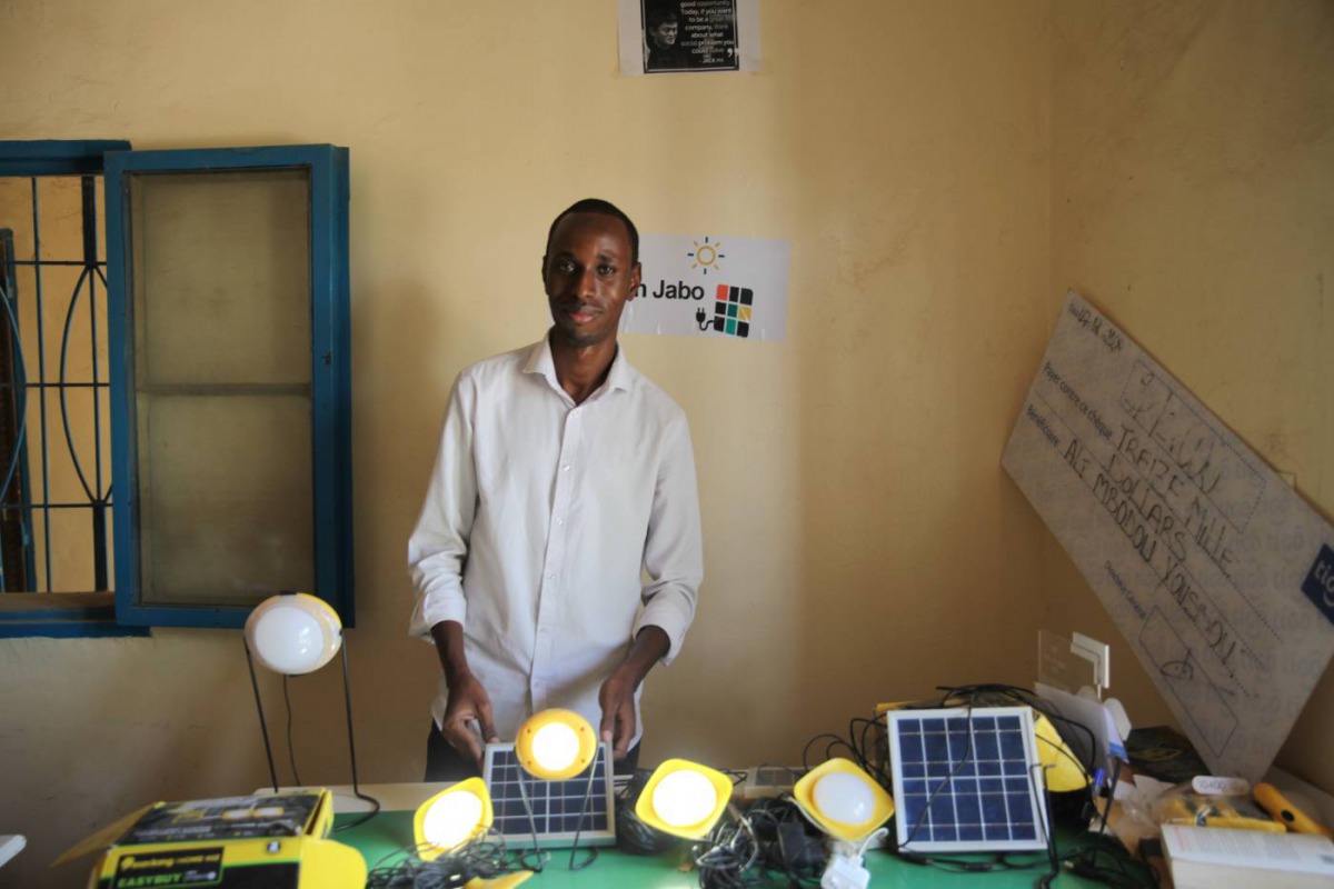 Youssouf Ali Mbodou poses for a portrait in his office in N'Djamena, Chad. November 24, 2019. Thomson Reuters Foundation/Nellie Peyton