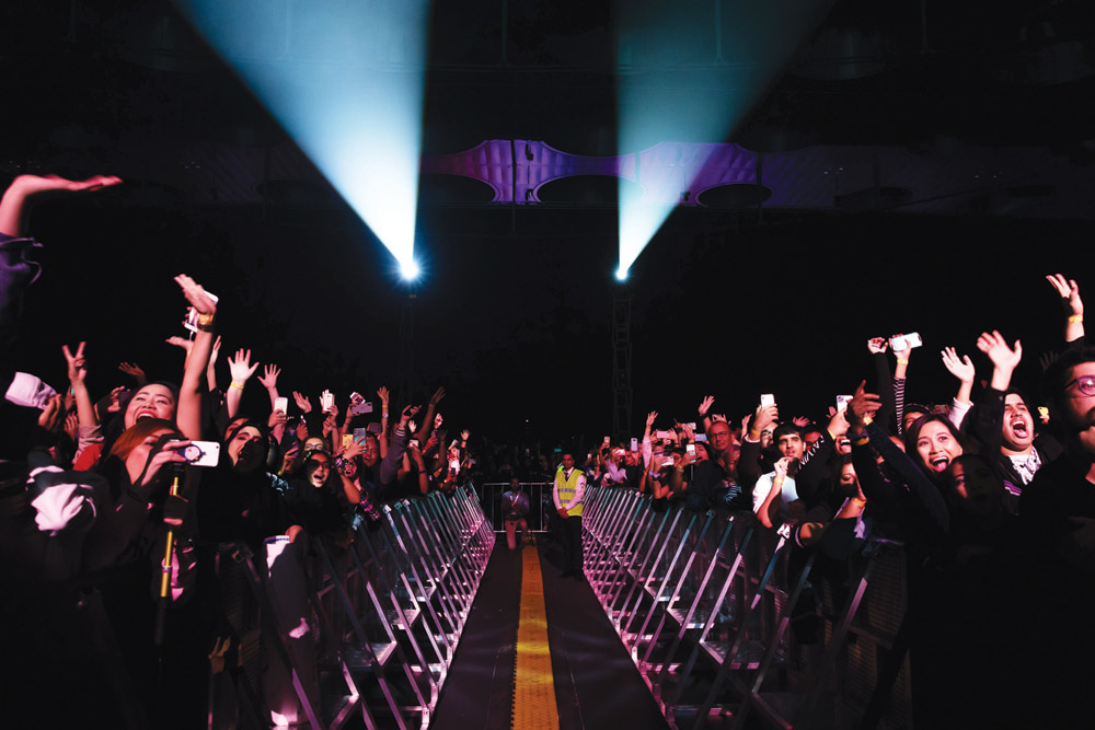 A view of the crowd at one of the Qatar Live concerts held in Doha recently. 