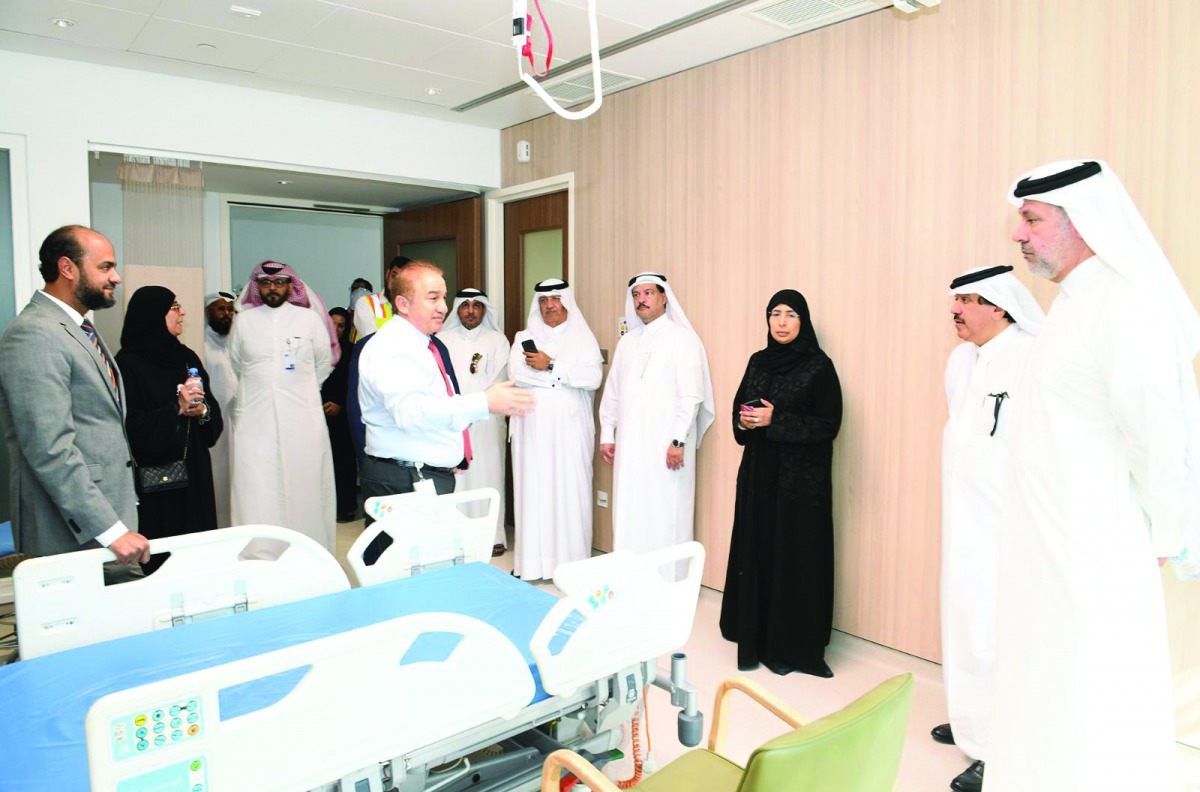 Minister of Public Health, H E Dr Hanan Mohamed Al Kuwari, during her visit to Al Maha Center.