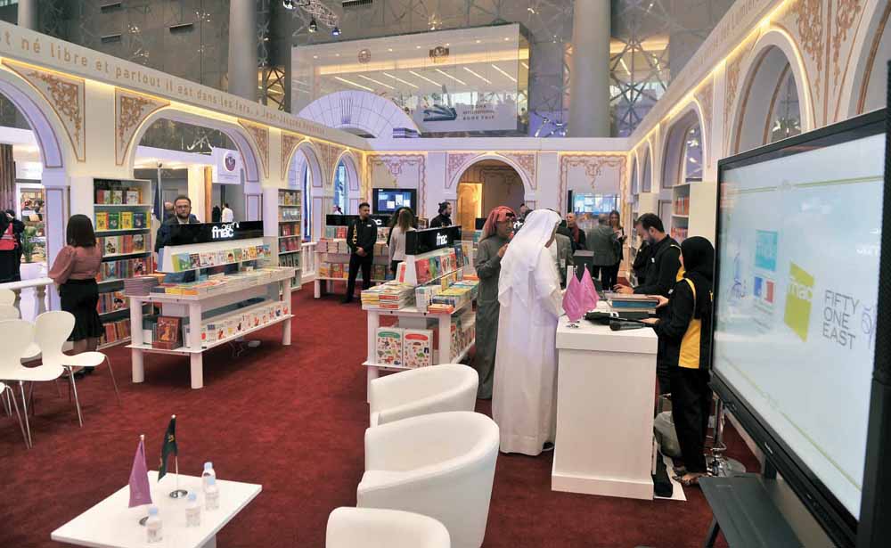 The French pavilion at the 30th Doha International Book Fair being held at Doha Exhibition and Convention Center. Pics: Baher Amin / The Peninsula