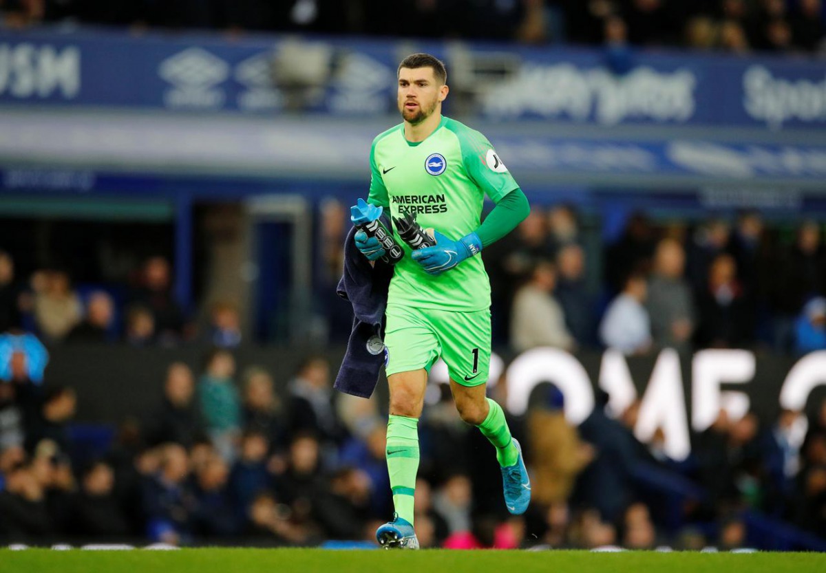 Soccer Football - Premier League - Everton v Brighton & Hove Albion - Goodison Park, Liverpool, Britain - January 11, 2020 Brighton & Hove Albion's Mathew Ryan before the match REUTERS/Phil Noble 