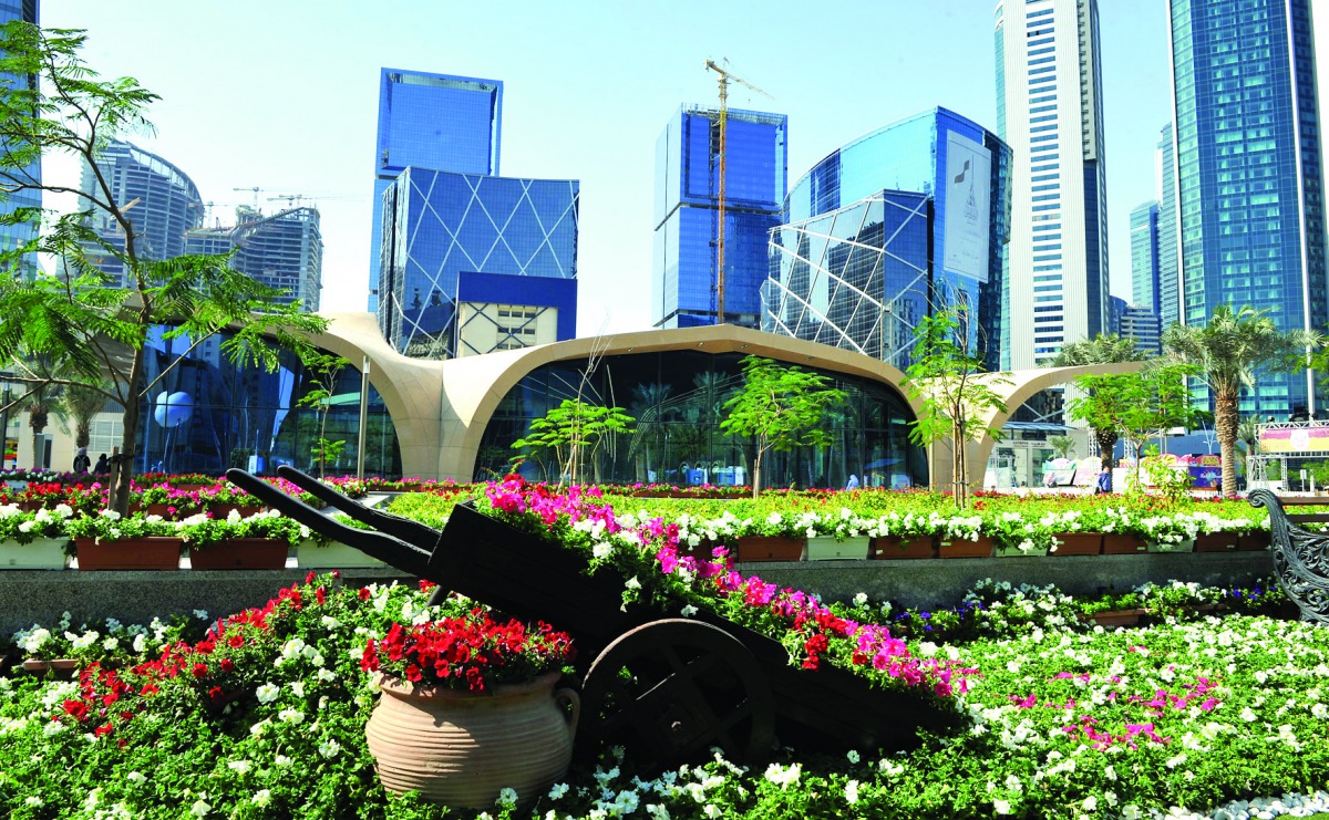 The Reading Garden set up by the Public Parks Department at the Ministry of Municipality and Environment besides the 3th Doha International Book Fair which is running at Doha Exhibition and Convention Center (DECC). Pic: Salim Matramkot/The Peninsula
