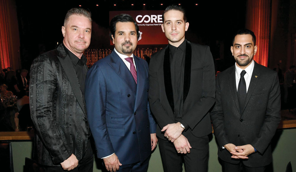 H E Sheikh Meshal bin Hamad Al Thani, Ambassador of Qatar to the US, during the CORE gala auction.