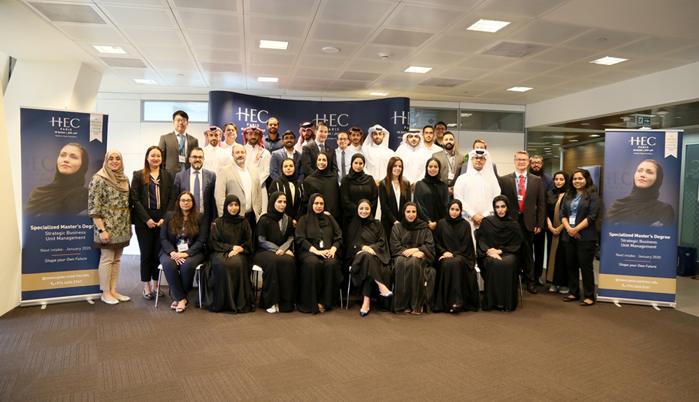 A group of 33 participants were welcomed as first cohort of the Specialised Master’s Degree in Strategic Business Unit Management at HEC Paris in Qatar.
