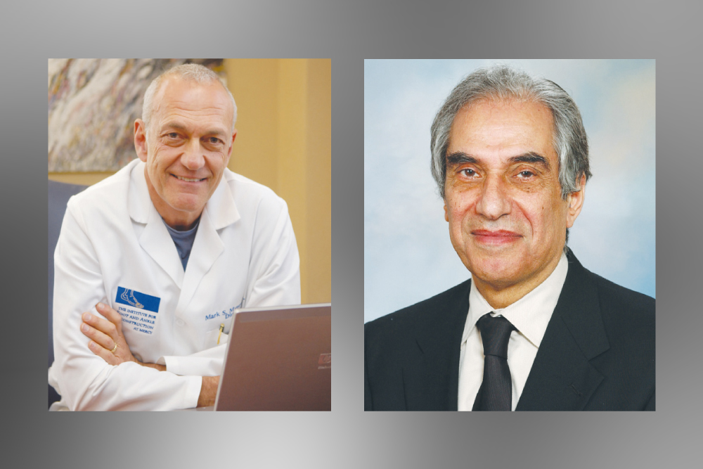 Dr Mark Myerson (left) and Dr Hossein Gharib