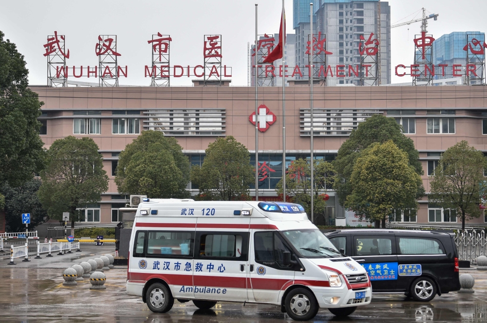 A general view of the Wuhan Medical Treatment Center is seen during a virus outbreak in Wuhan in China's central Hubei province on January 24, 2020.