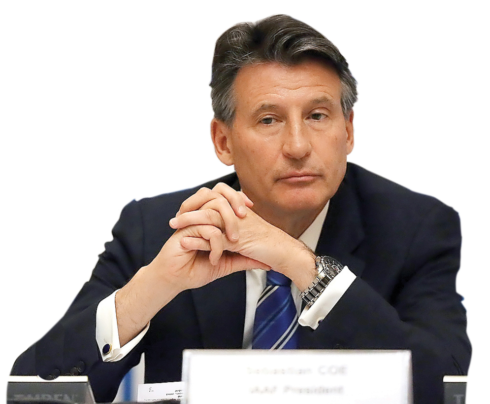 President of the International Association of Athletics Federations (IAAF) Lord Sebastian Coe