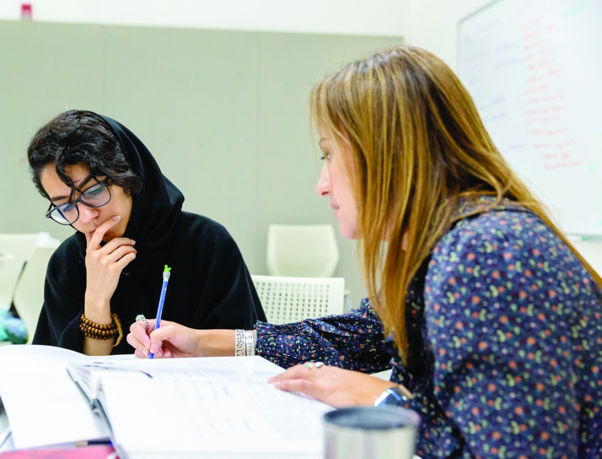 Participants during the workshop organised by Virginia Commonwealth University School of the Arts in Qatar. 